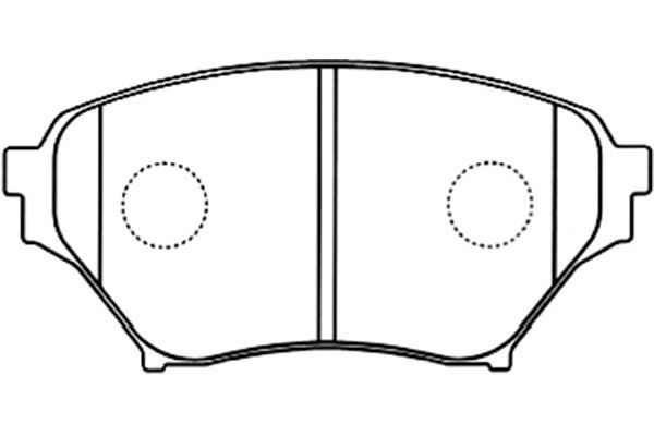 KAVO PARTS Комплект тормозных колодок, дисковый тормоз BP-4562